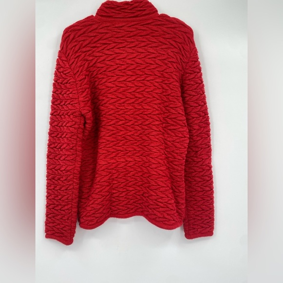 Arte Meche Red knitted sweater/cardigan with button- one size pre loved - Picture 2 of 7